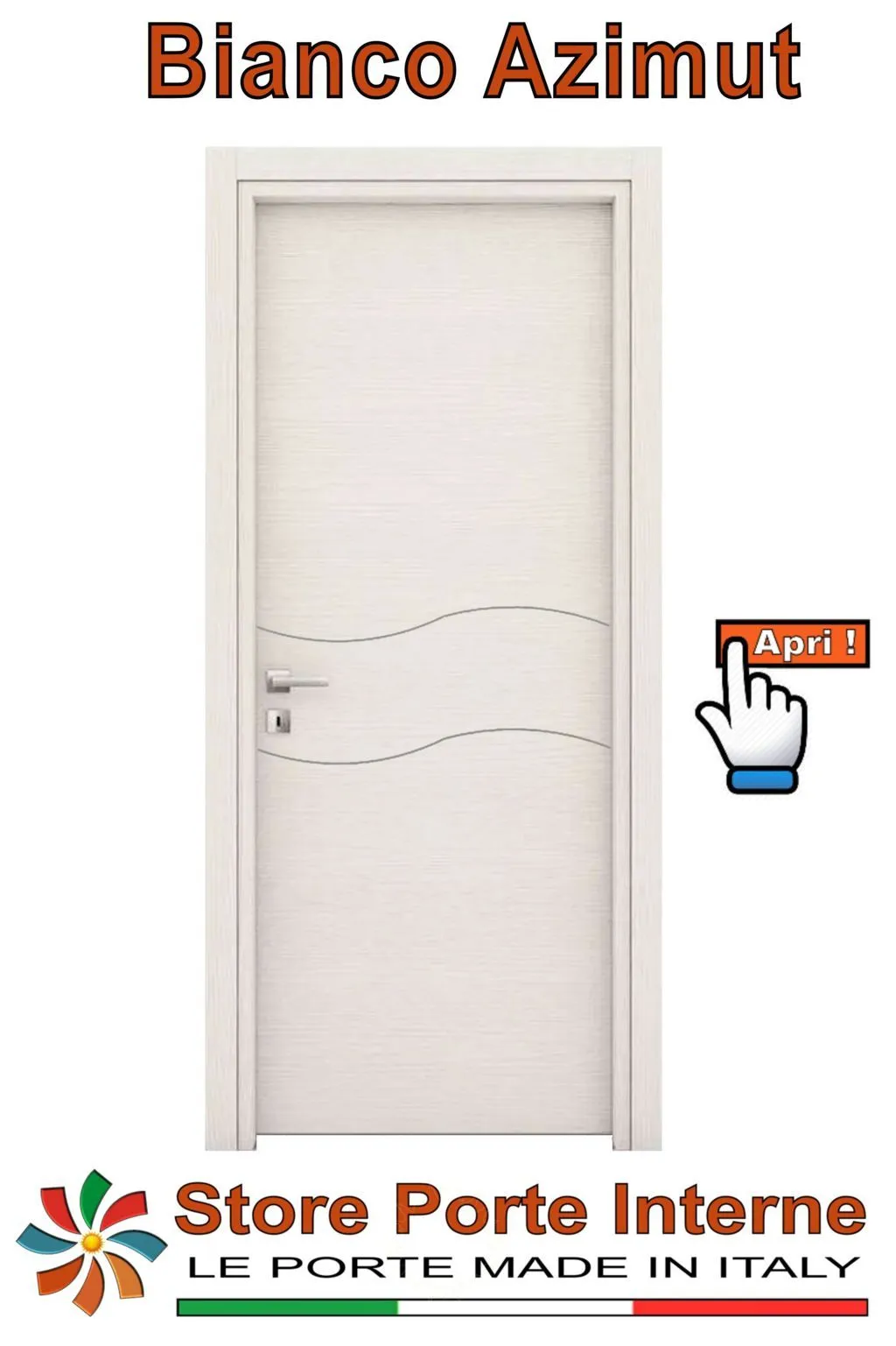 porte laminato inserti camilla bianco azimut
