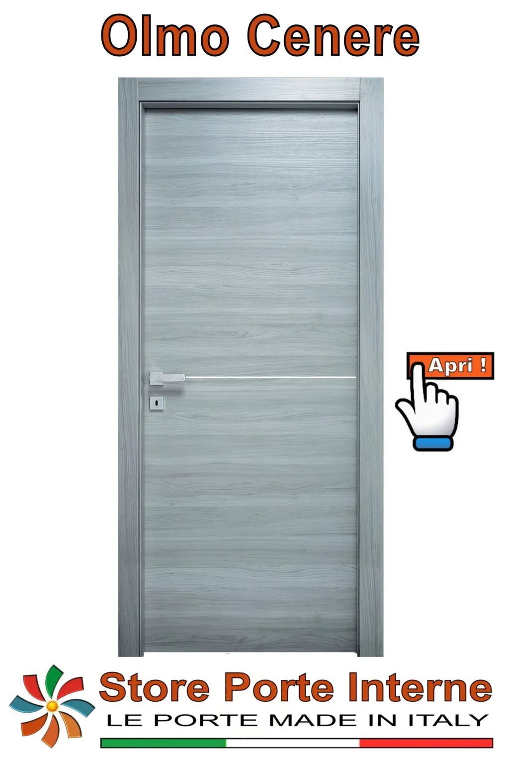 porte laminato inserti Ilaria olmo cenere
