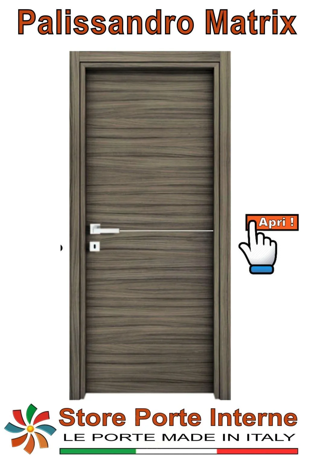 porte laminato inserti Ilaria palissandro matrix