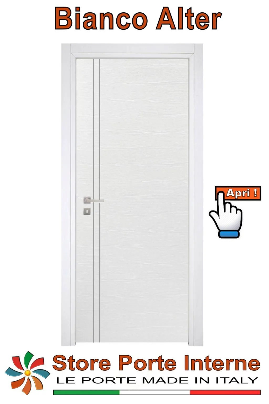 porte laminato inserti Marika bianco alter