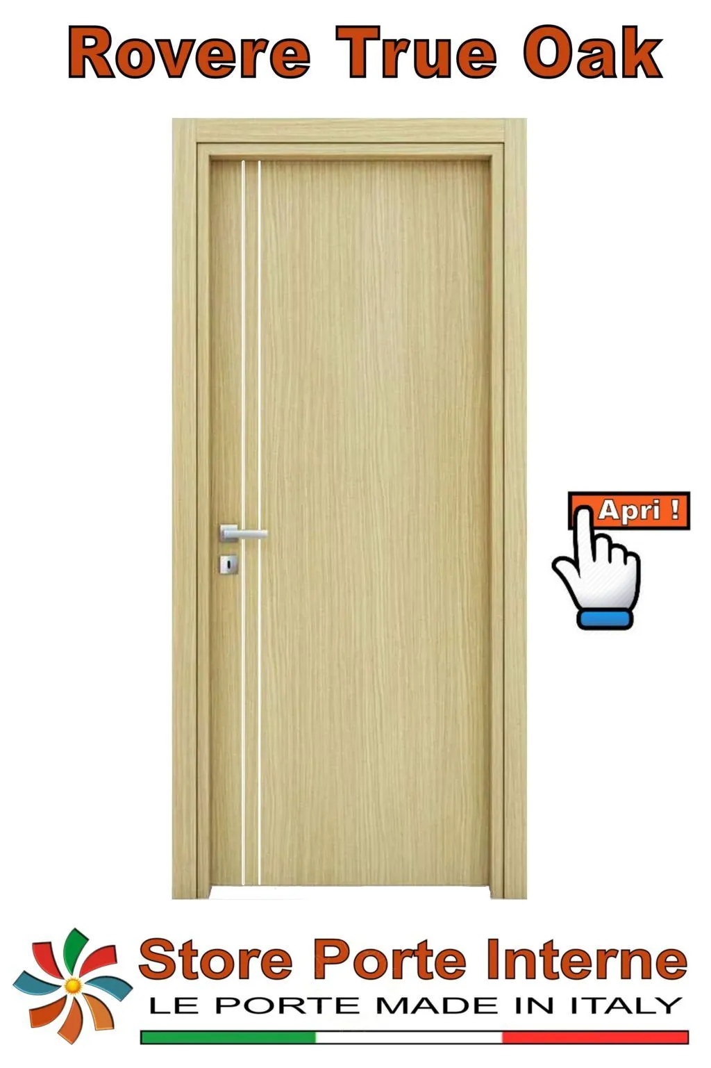 porte laminato inserti Marika rovere true oak