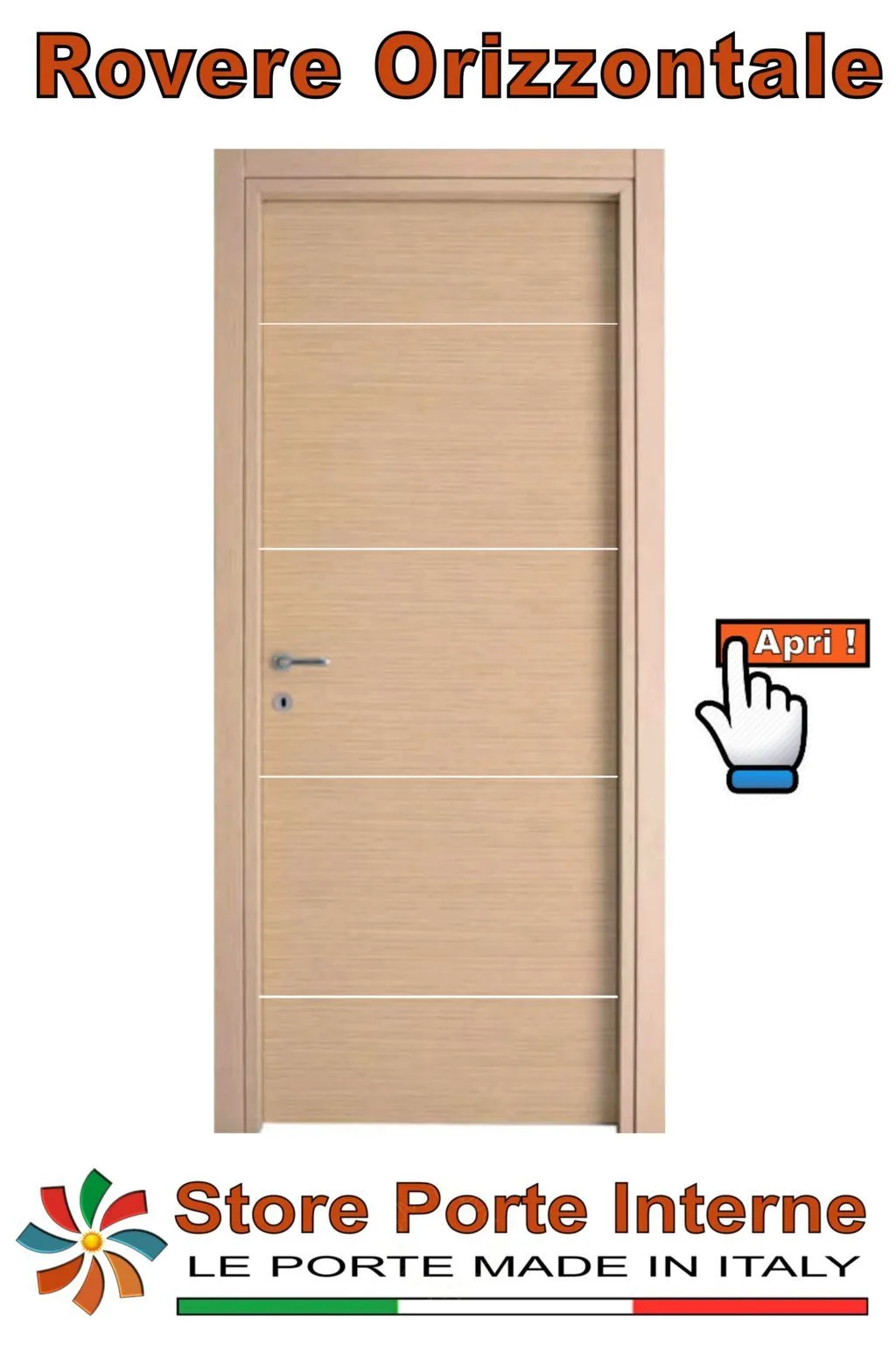 porte laminato inserti tiziana rovere orizzontale