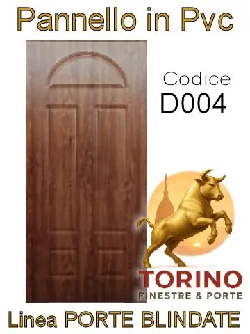 Pannello porta blindata Pvc modello D004