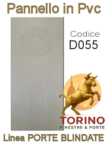 Pannello porta blindata Pvc modello D055