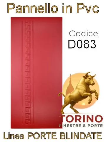 Pannello porta blindata Pvc modello D083
