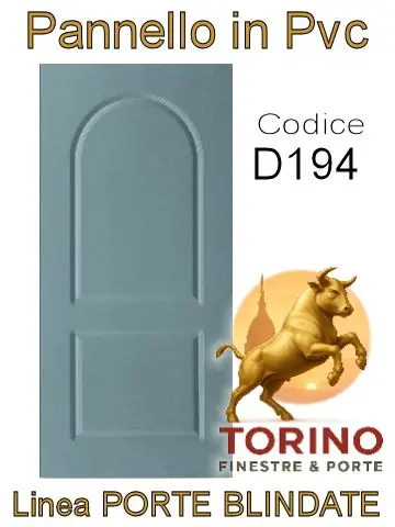 Pannello porta blindata Pvc modello D194